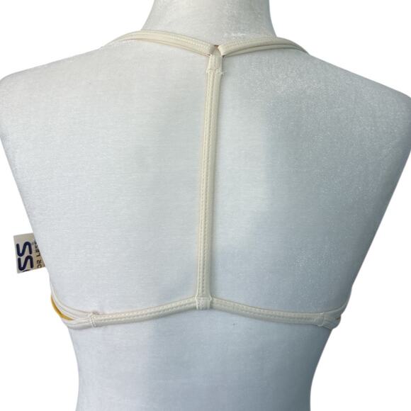 FREE PEOPLE Women's Good Lookin' Bralette Spicy Mustard Size Large T-Back NWT - Picture 4 of 8